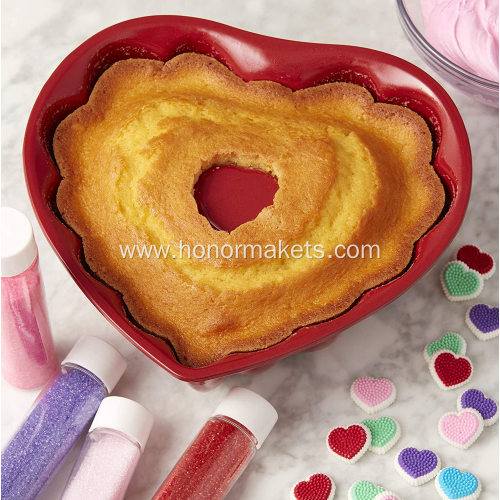 Silicone heart cake mold